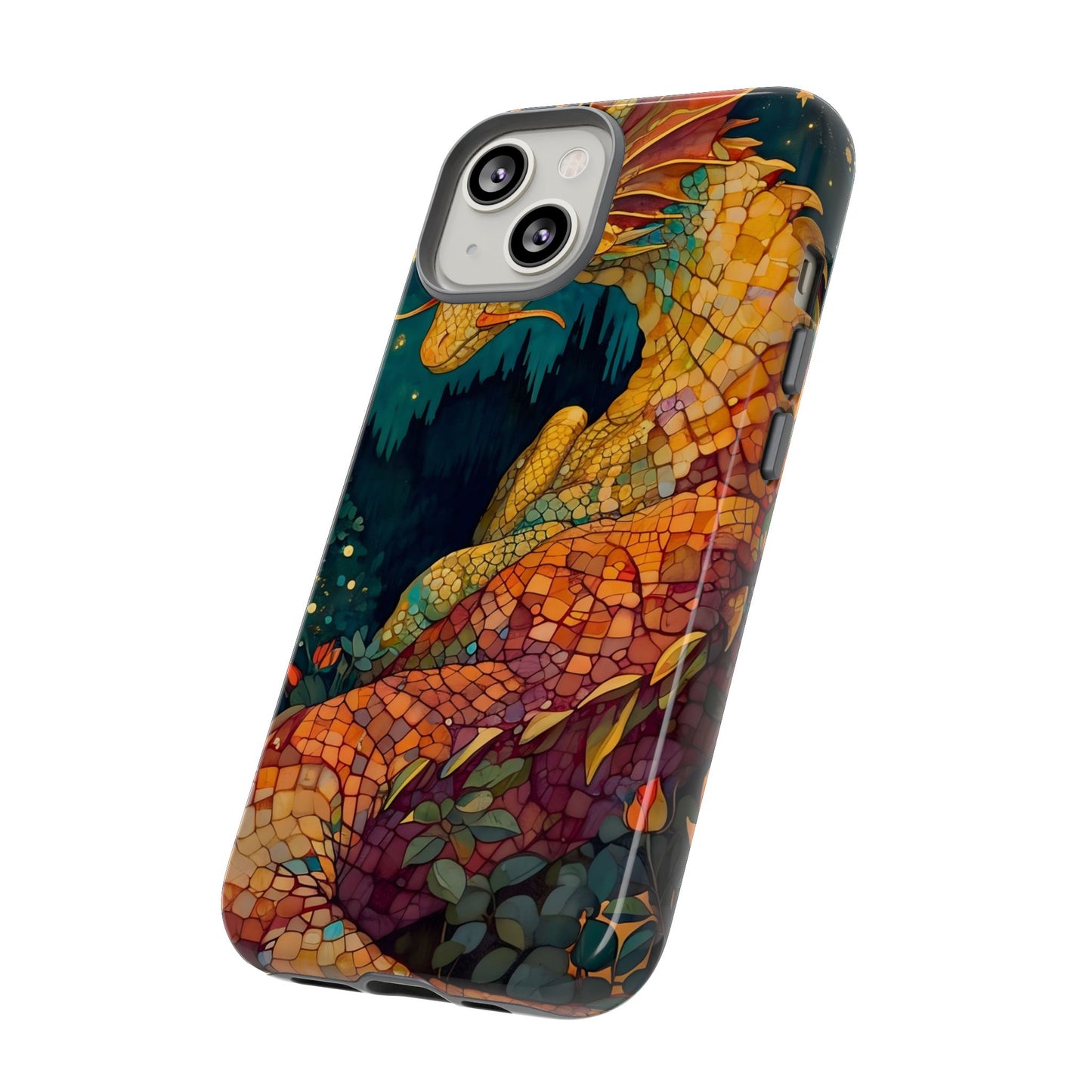 Dragon Art Phone Case, Tough Phone Cover, Fantasy Gift, Unique Mobile Accessory, Dragon Lover Gift, Stylish Protection