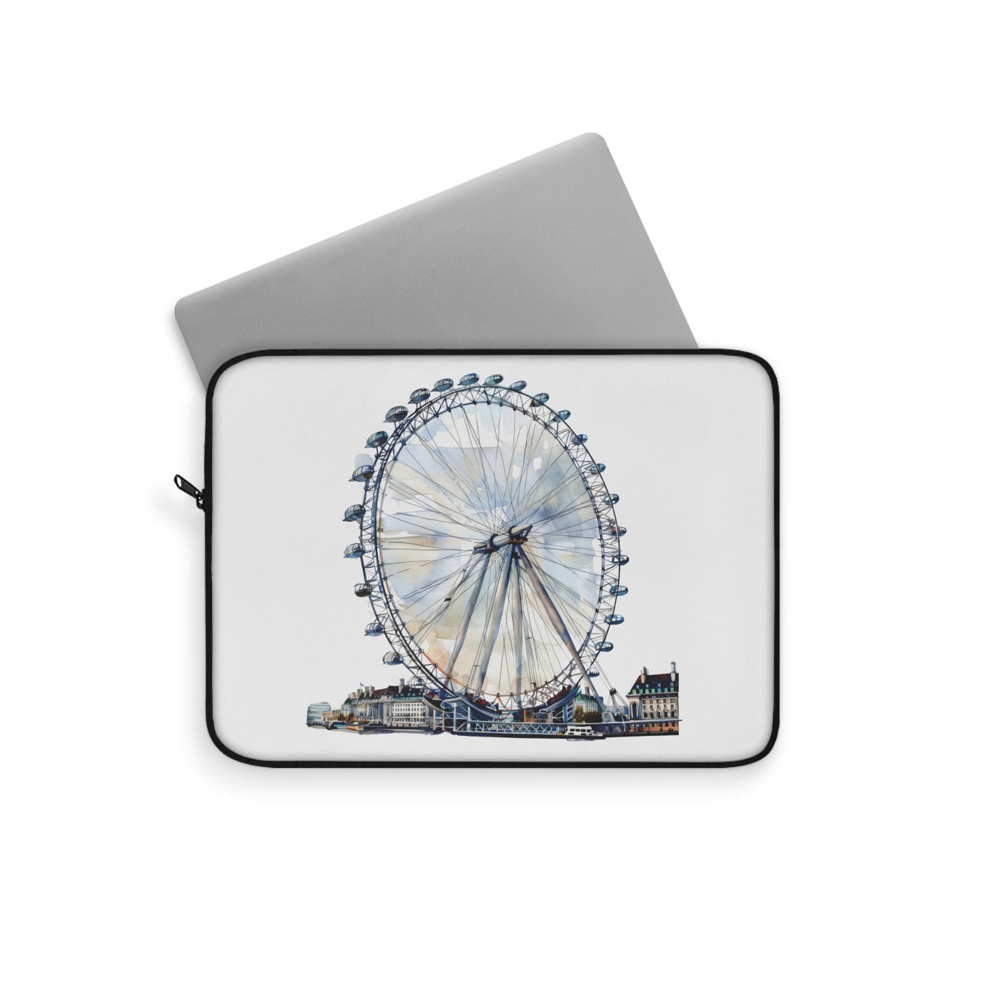 London Eye Laptop Sleeve - Stylish Tech Case, Gift for Travelers, Modern Computer Protection, Unique Design for Students & Professionals