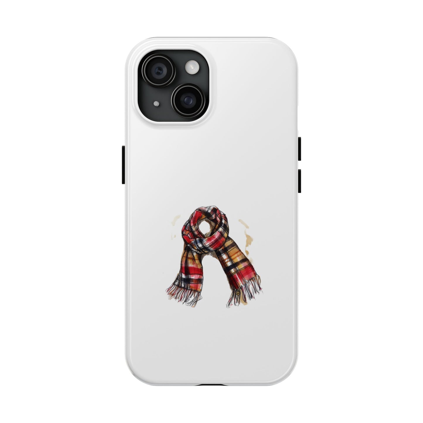 Cozy Plaid Scarf Phone Case - Tough Protection for Winter Style