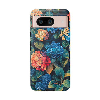 Floral Tough Phone Case, Durable Smartphone Cover, Flower Design, Gift for Her, Stylish Protection