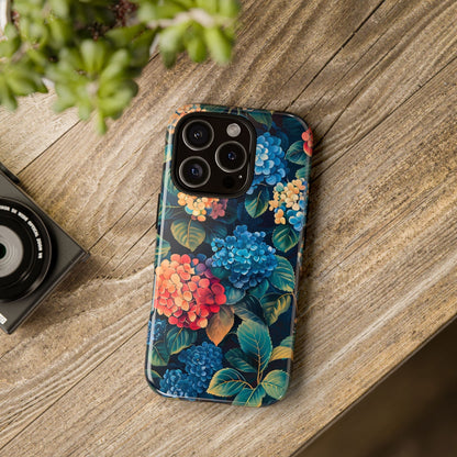 Floral Phone Case, Stylish Tough Case for Gardener Gift, Flower Lover Accessory, Pretty Floral Design, Protective Case