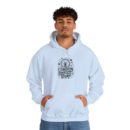 Unisex Heavy Blend™ Hooded Sweatshirt - The English Double-Decker London’s Pride