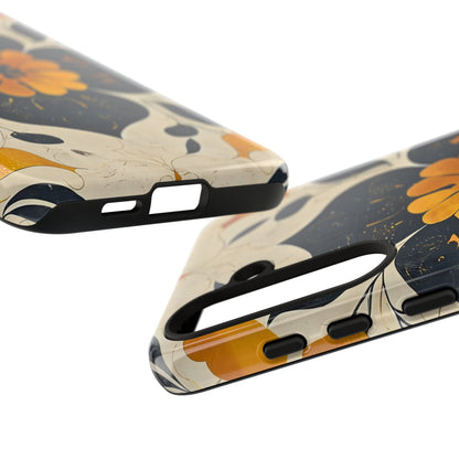 Floral Phone Case - Tough Cases, Botanical iPhone Cover, Vintage Flower Design, Durable Smartphone Protection, Unique Gift Idea
