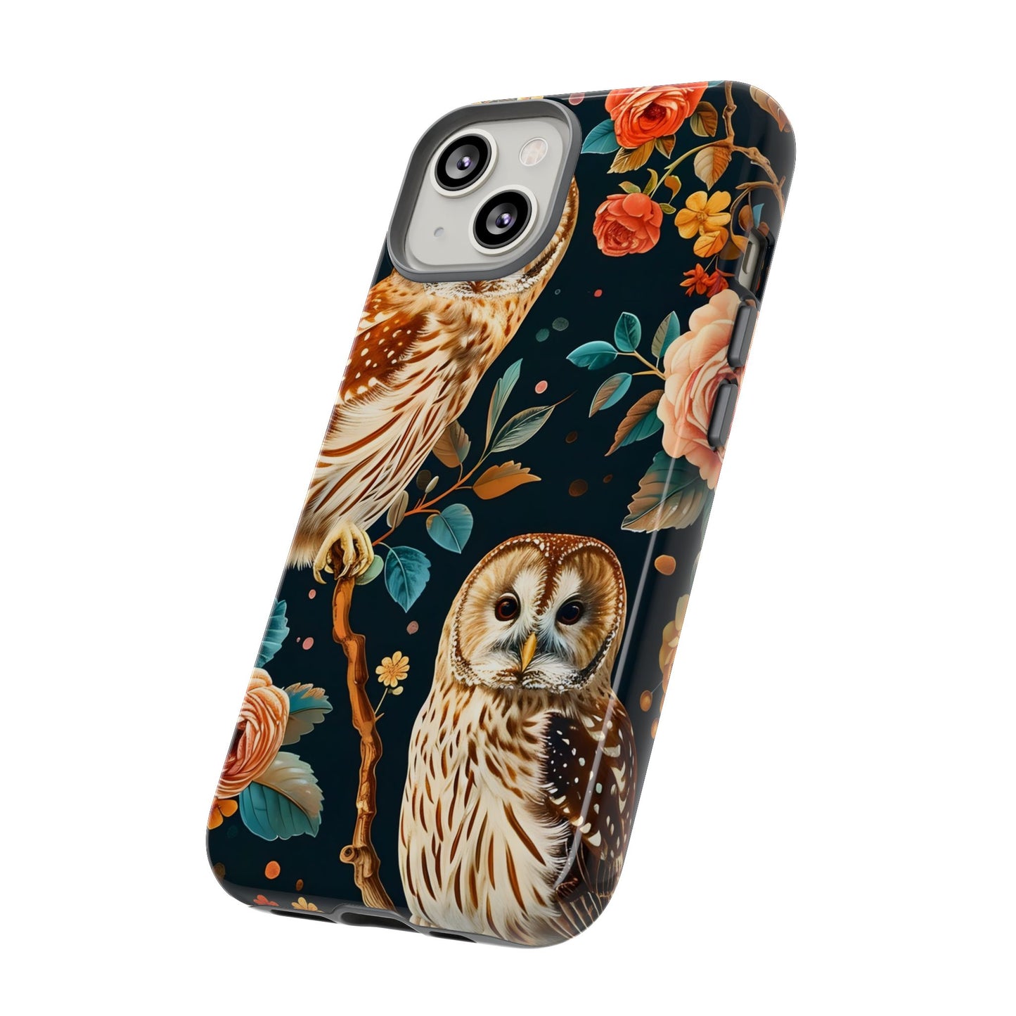 Owl Phone Case with Floral Design, Tough Phone Cover for Nature Lovers, Gift for Bird Enthusiasts, Stylish Protection for Smartphones, [...]