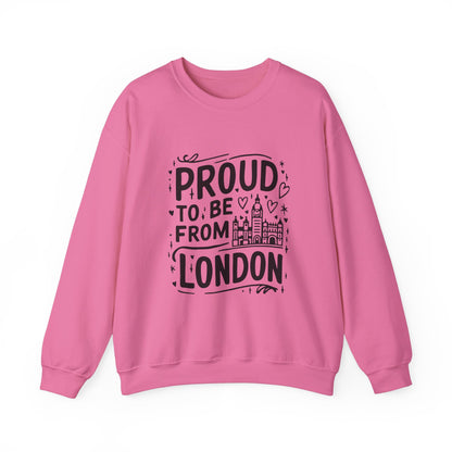 Unisex Heavy Blend™ Crewneck Sweatshirt Elegant- Proud To Be From London