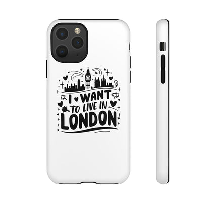 London City iPhone Case, Tough Phone Cover, Travel Gift, London Souvenir, Adventure Accessory, Wanderlust Decor