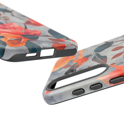Floral Phone Case, Tough Cases, Flower Power, Gift for Her, Decorative Phone Cover, Trendy Accessories, Everyday Style