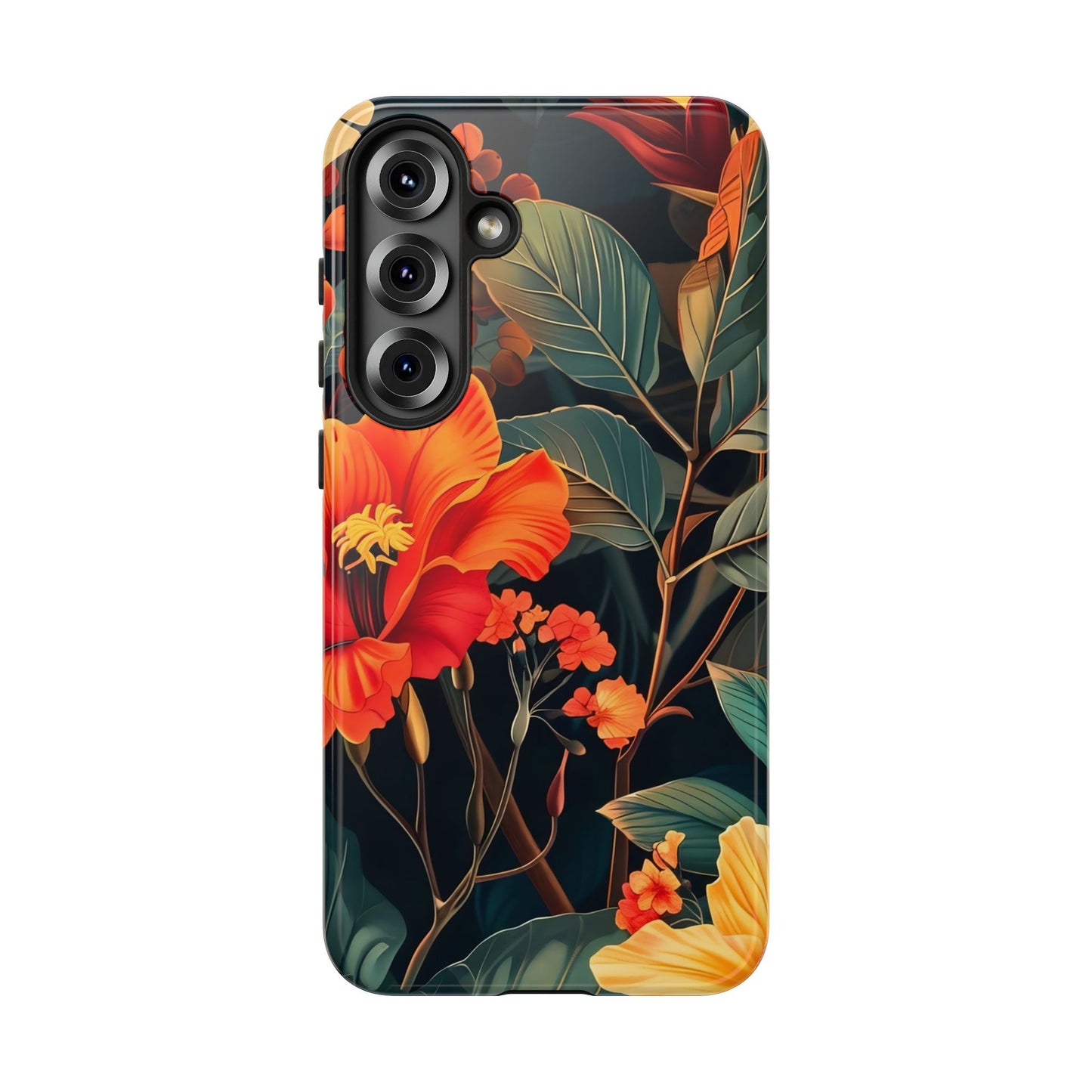 Colorful Floral Phone Case, Tough Cases, Vibrant Smartphone Cover, Gift for Nature Lovers, Summer Vibes, Unique Phone Accessory