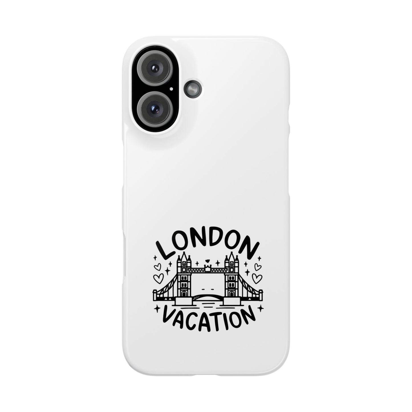 London Vacation Slim Phone Case, Travel Gifts, City Lovers Accessories, Adventure Phone Cover, London Theme Case, Souvenir Mobile Case