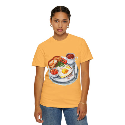 Unisex Garment-Dyed T-shirt - Hearty & Wholesome - Classic British Cuisin