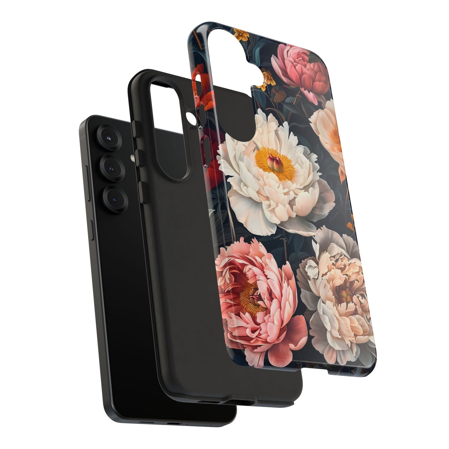 Floral Phone Case, Tough Phone Cover, Flower Design, Unique Gift for Her, Trendy Accessory, Spring Decor