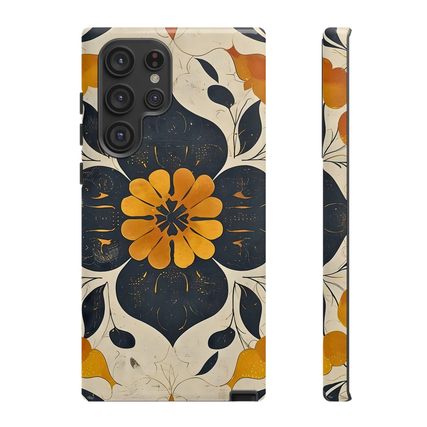 Floral Phone Case - Tough Cases, Botanical iPhone Cover, Vintage Flower Design, Durable Smartphone Protection, Unique Gift Idea