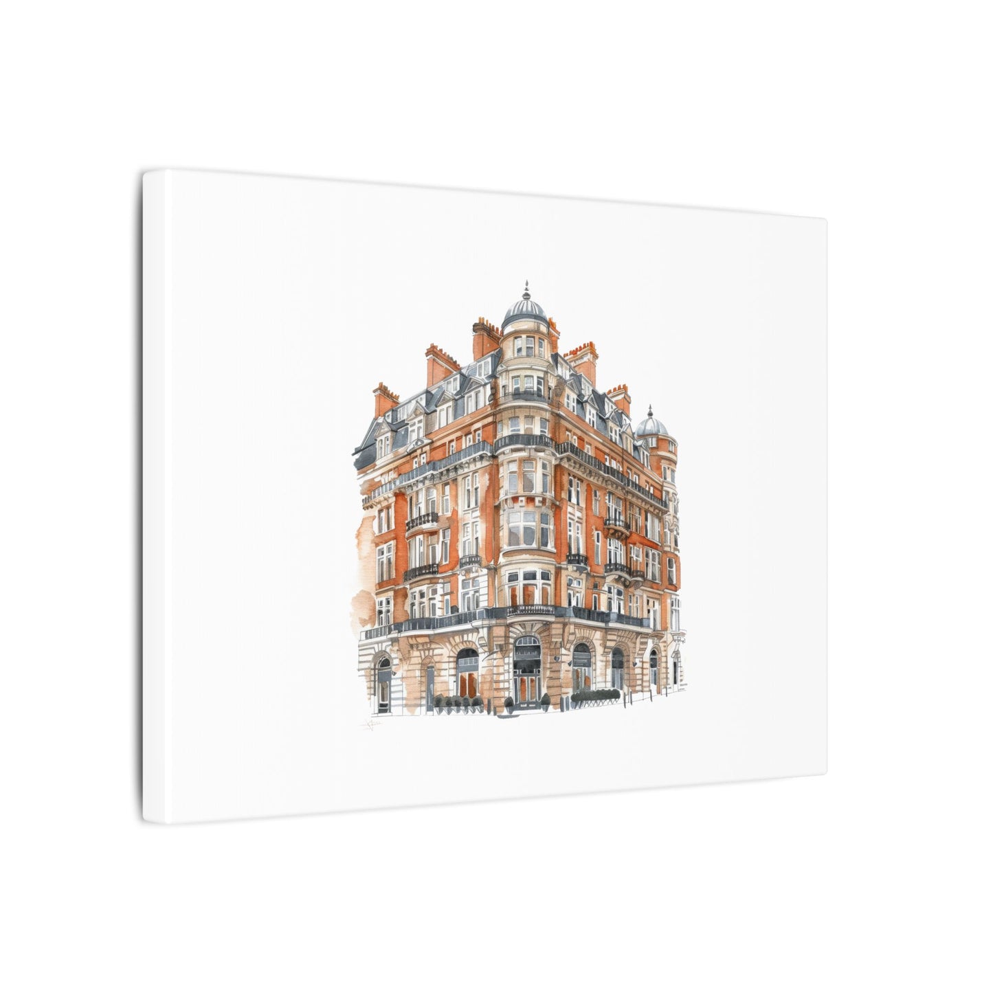 Artistic Matte Canvas Print of Historic Building, Wall Art Decor, Home Interior, Unique Gift, Fine Art, Architecture Lover, Urban Design