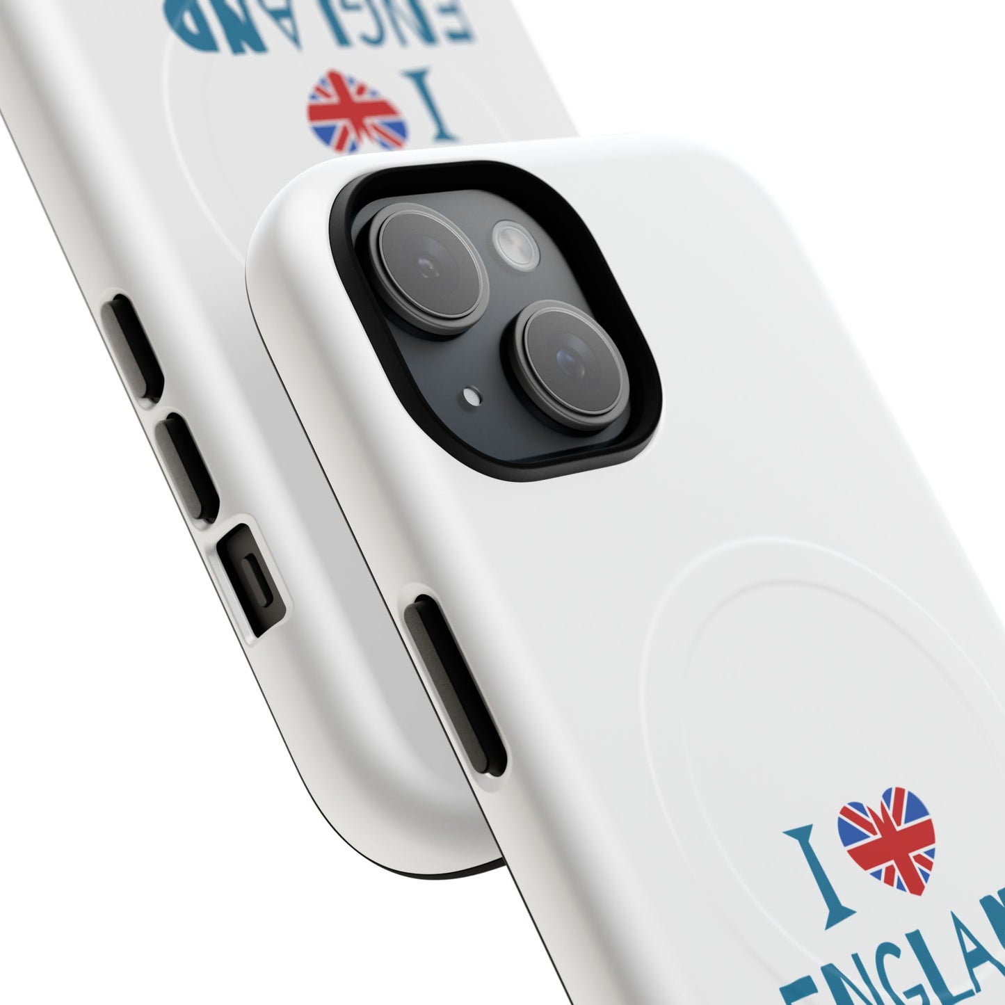 I Love England Magnetic Phone Case | Tough Protective Cover, Travel Gift, Souvenir for England Lovers, Personalized Phone Accessories