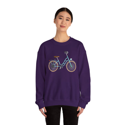 Unisex Heavy Blend™ Crewneck Sweatshirt - Classic Bicycle Illustration - London Style