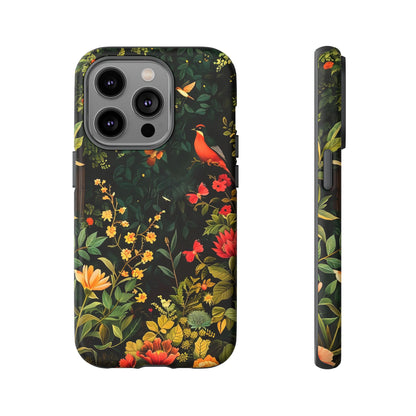 Floral Tough Phone Case, Nature-Inspired Design, Ideal for Garden Lovers, Gift for Birthdays, Christmas, Eco-Friendly Accessory