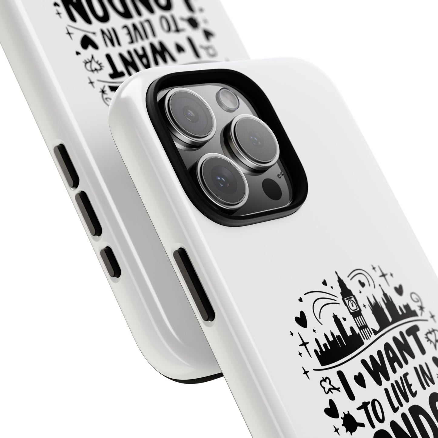 London-Themed Tough Phone Case - Chic & Stylish Protection