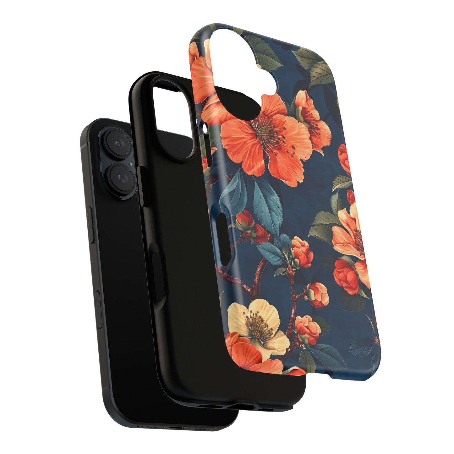 Floral iPhone Case, Tough Cases, Flower Phone Protector, Floral Design, Spring Gift, Phone Cover