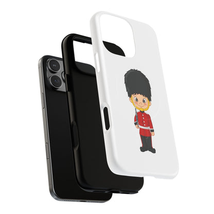 Cute Royal Guard Magnetic Phone Case, Kid's Phone Cover, Tough Magnetic Cases, Unique Gift for Kids, Birthday Gift Ideas