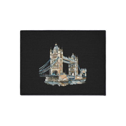 Stylish Heavy Duty Floor Mat - London Bridge Design, Home Decor, Kitchen Mat, Entryway Rug, Unique Gift for Housewarming