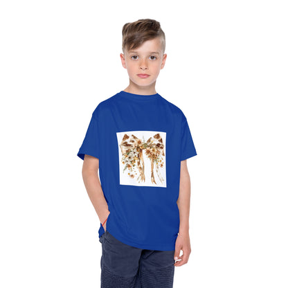 Kids Sports Jersey  - Rustic Floral Cowhide Bow Illustration - Perfect for Active Play & Special Occasions