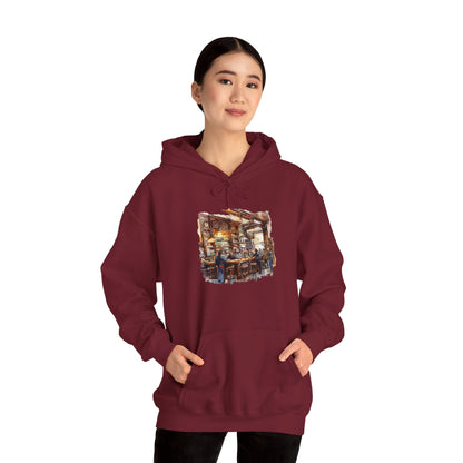 Unisex Heavy Blend™ Hooded Sweatshirt - Cozy British Pub