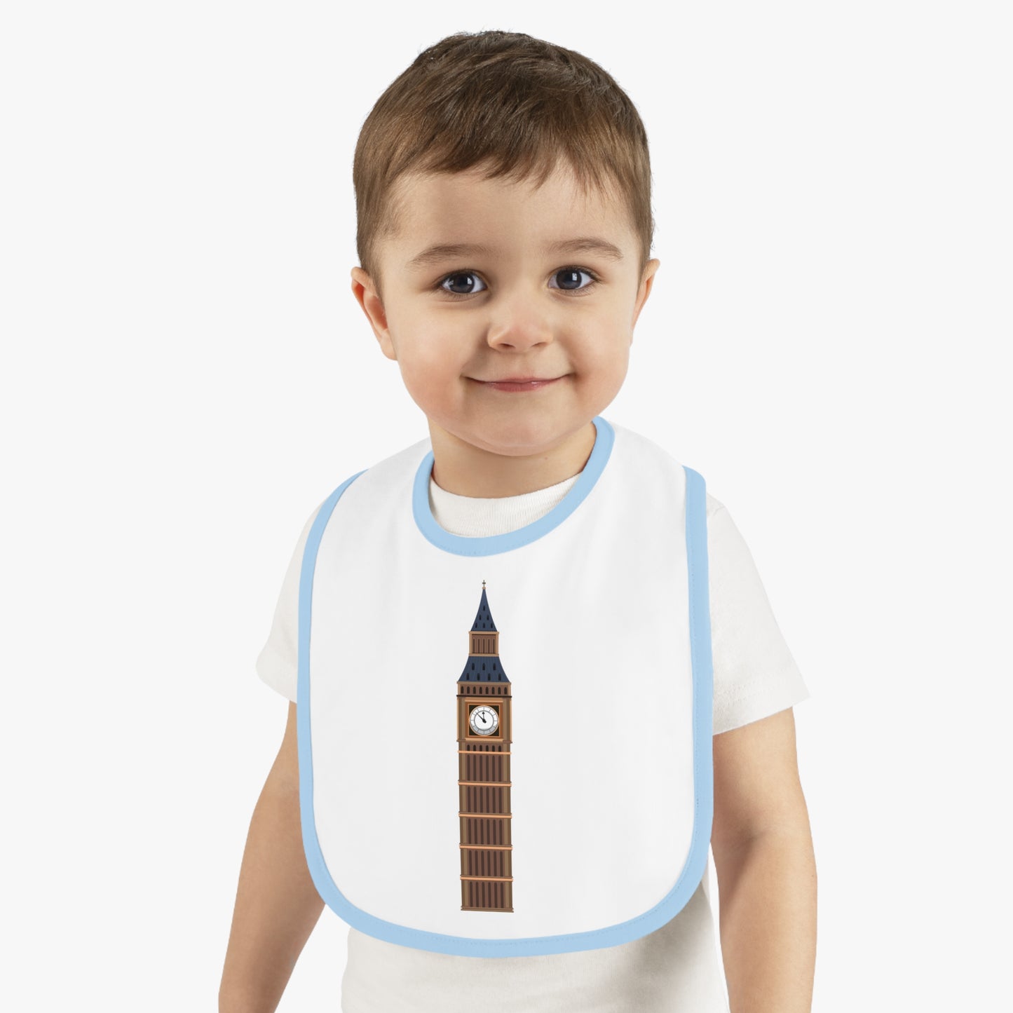 Big Ben Baby Bib, Cute Baby Shower Gift, London Themed Bib, Functional Baby Gear, Fun Feeding Accessory
