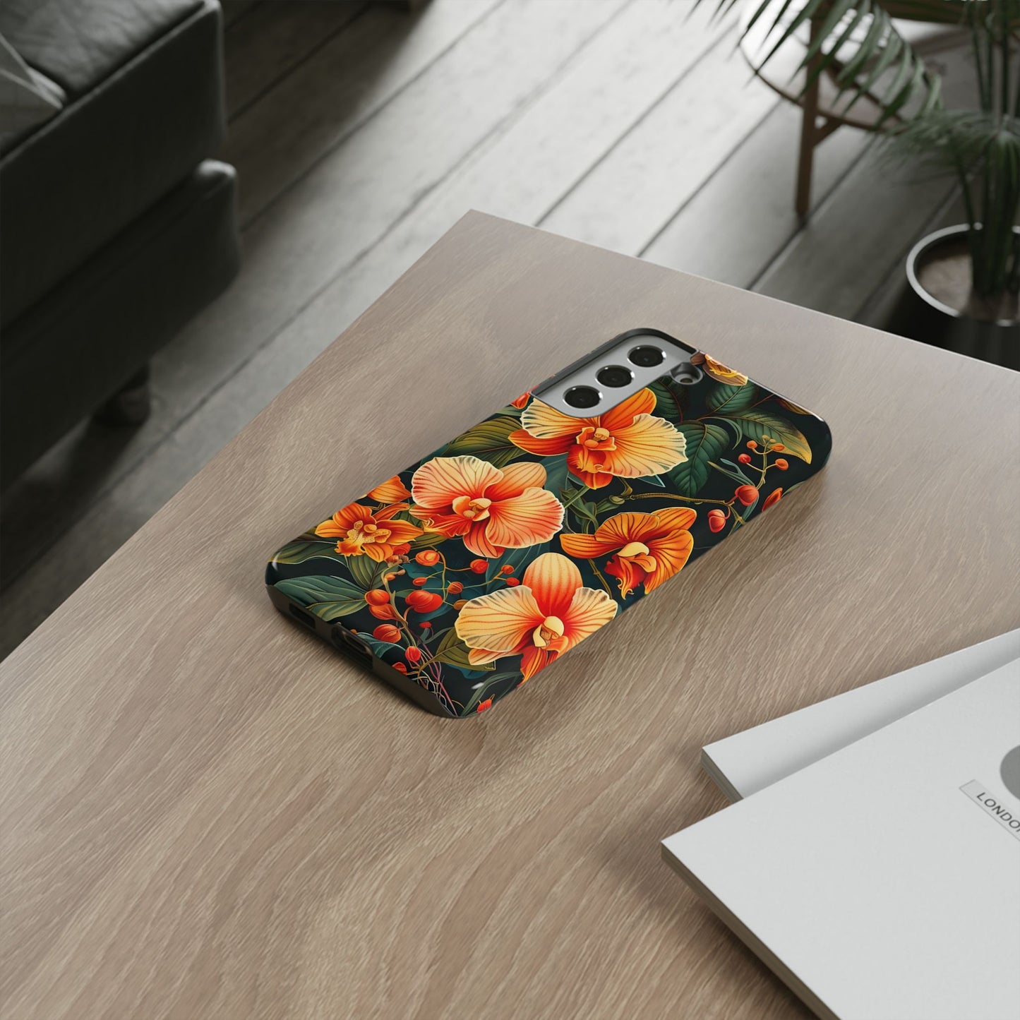 Floral Phone Case - Tough Cases, Protective Cover, Gift for Her, Smartphone Accessory, Floral Design, Nature-Inspired