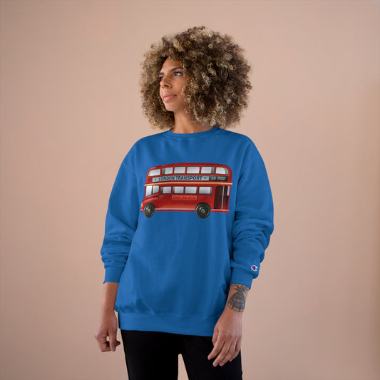 Champion Sweatshirt - London Iconic Red Transport English Bus