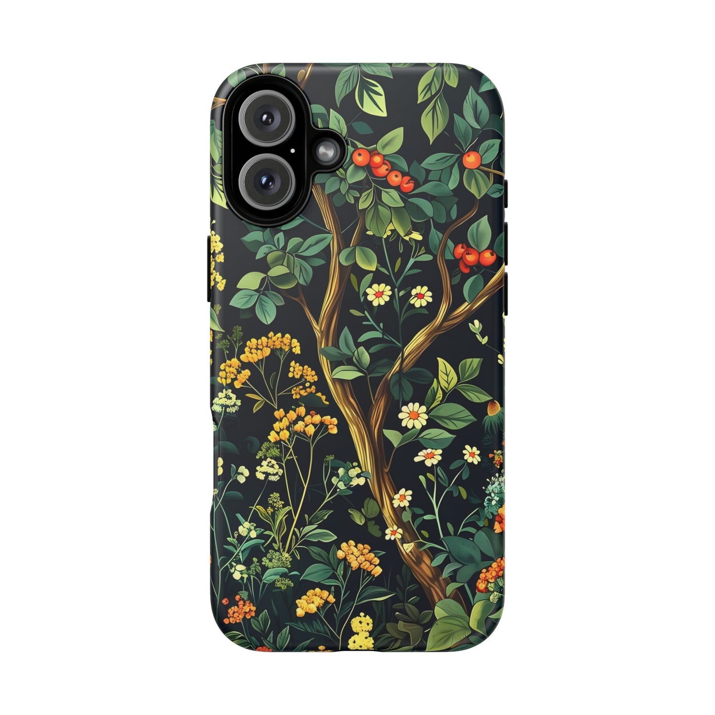 Floral iPhone Case, Nature Inspired Tough Case, Botanical Phone Cover, Eco-Friendly Gift, Unique Floral Design