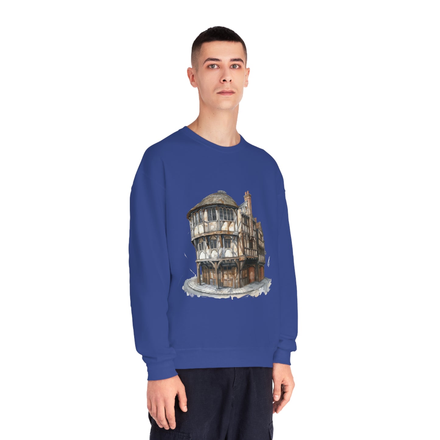 Unisex NuBlend® Crewneck Sweatshirt - Cozy British Pub