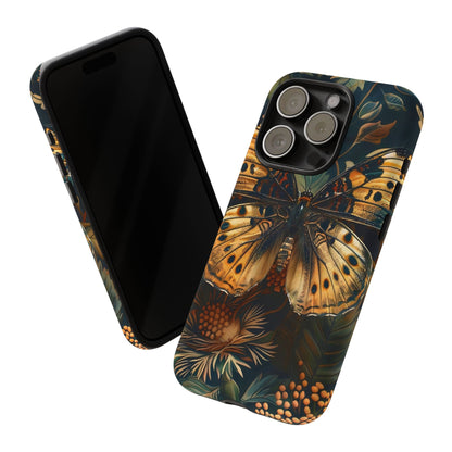 Butterfly Floral Phone Case, Tough Cases, Protective Cover, Unique Gift, Nature Lover, Art Print, Spring Decor