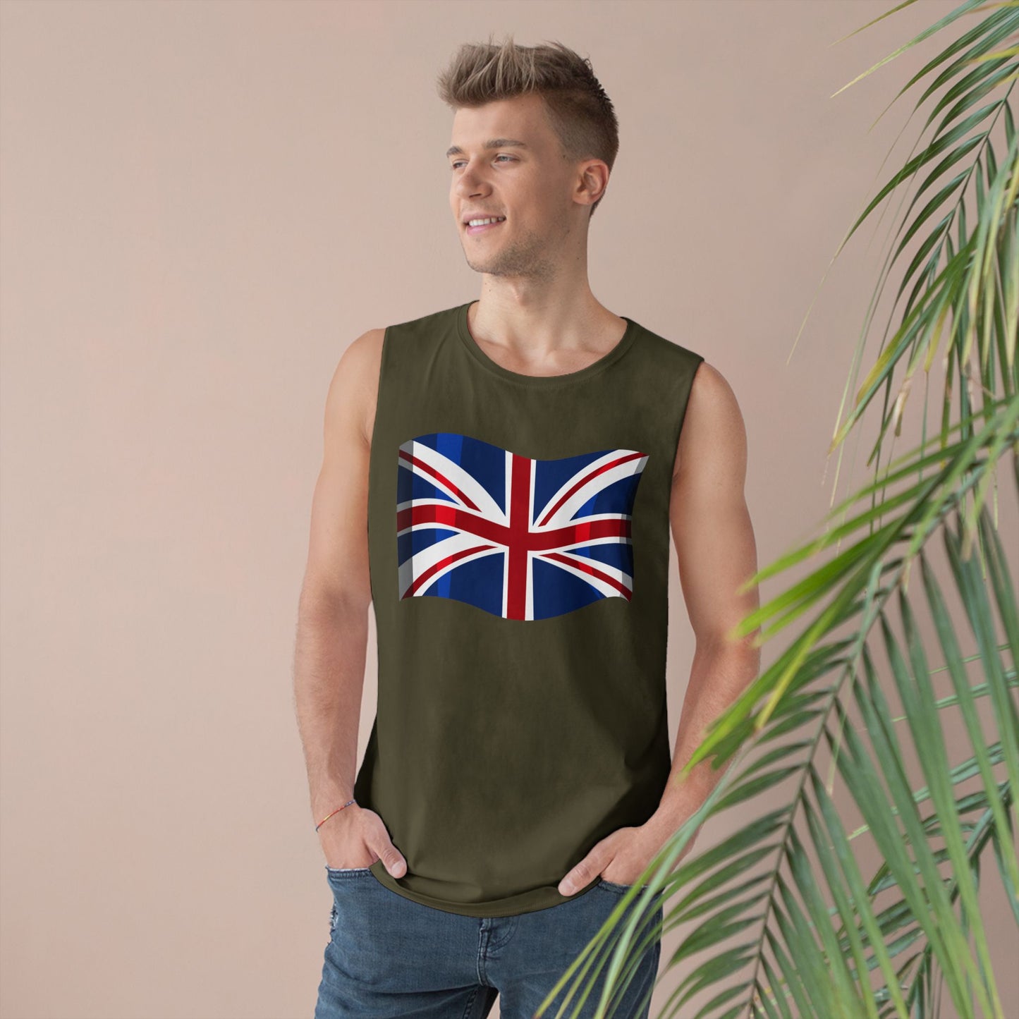 Unisex Barnard Tank - Classic UK Flag Design - Union Jack Symbol