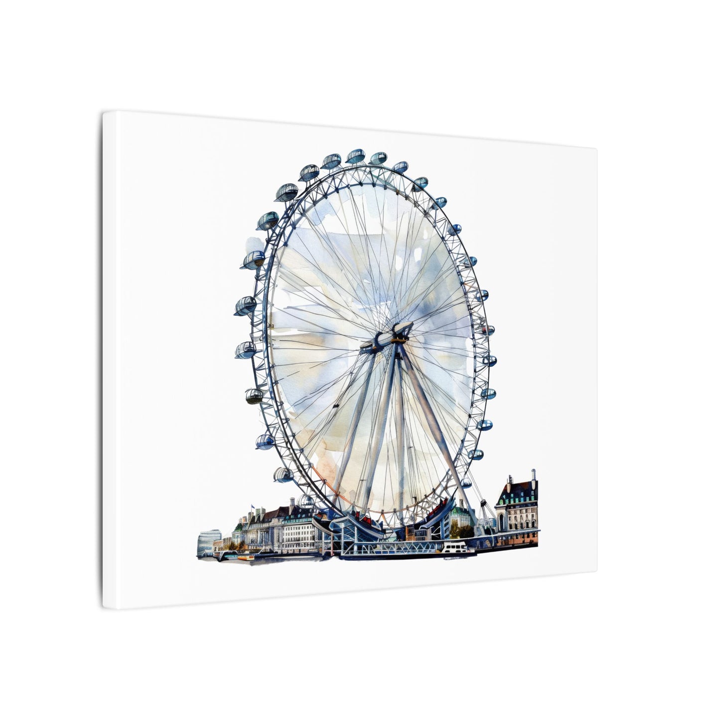 London Eye Canvas Print, Wall Art Decor, Travel Gift, Home Decoration, Unique Art Piece
