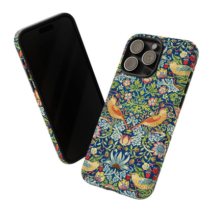 Floral Phone Case | Tough Cases, Stylish Protection, Unique Gift, Eco-Friendly, Floral Pattern, Bird Design