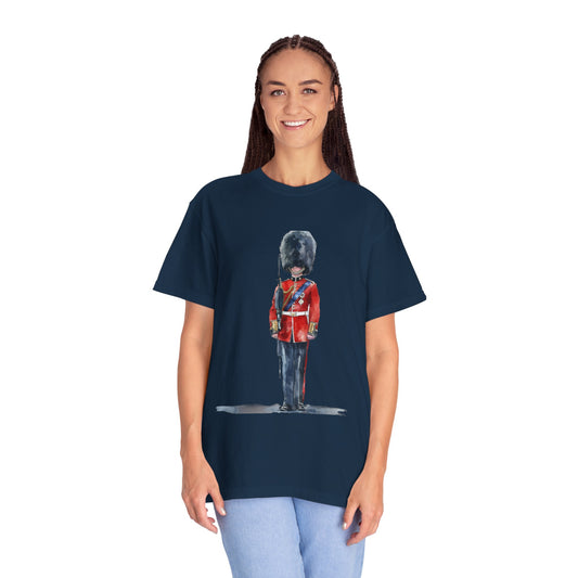 Unisex Garment-Dyed T-shirt - Bodmin Keep’s Red Jacket - Cornwall’s Military Heritage