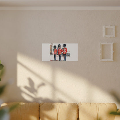 Royal Guards Canvas Print, British Wall Art, Home Decor, Unique Gift, London Culture