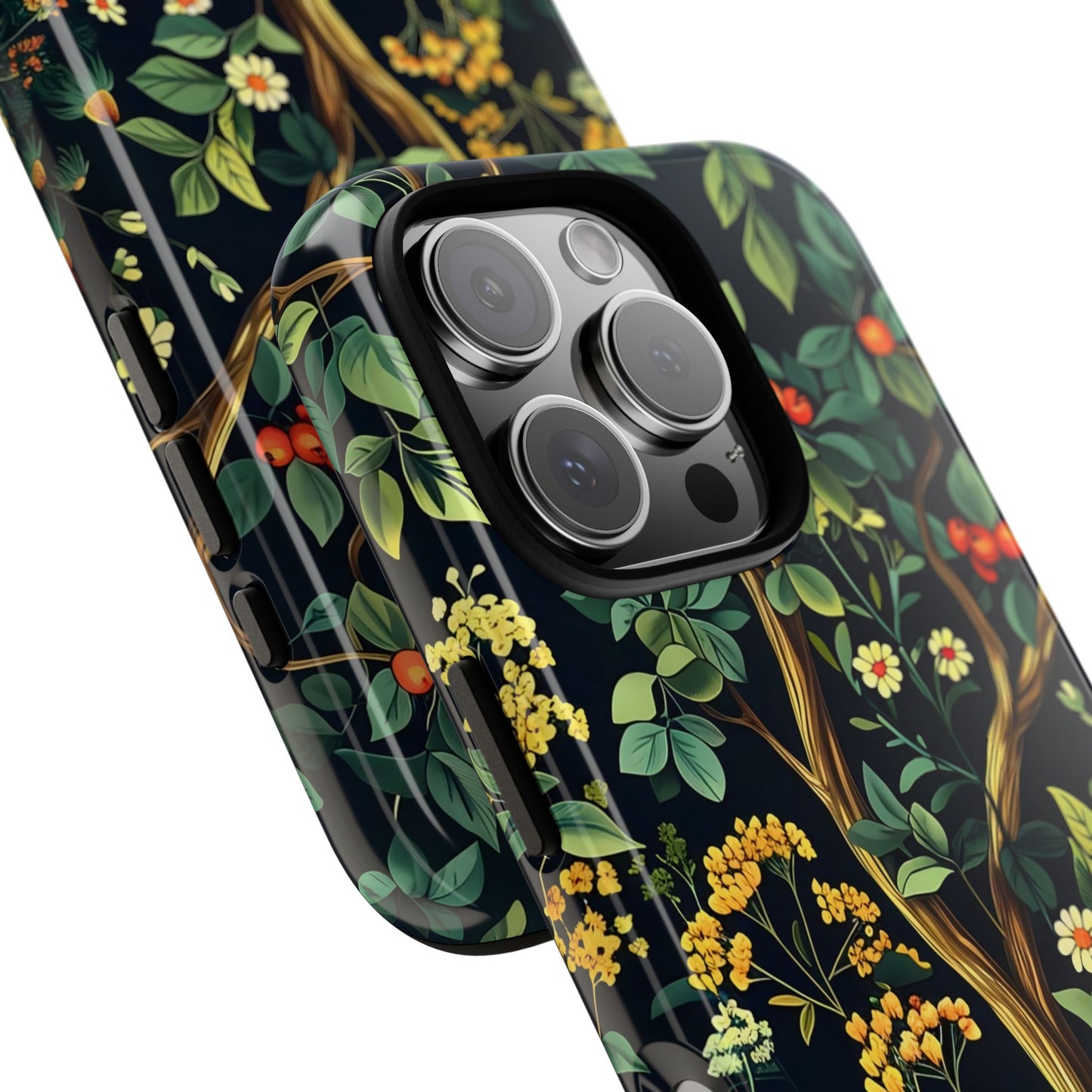 Floral iPhone Case, Nature Inspired Tough Case, Botanical Phone Cover, Eco-Friendly Gift, Unique Floral Design