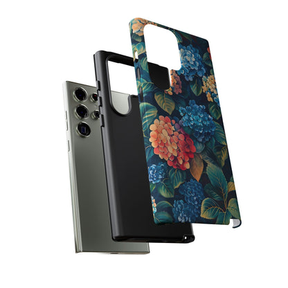 Floral Tough Phone Case, Durable Smartphone Cover, Flower Design, Gift for Her, Stylish Protection