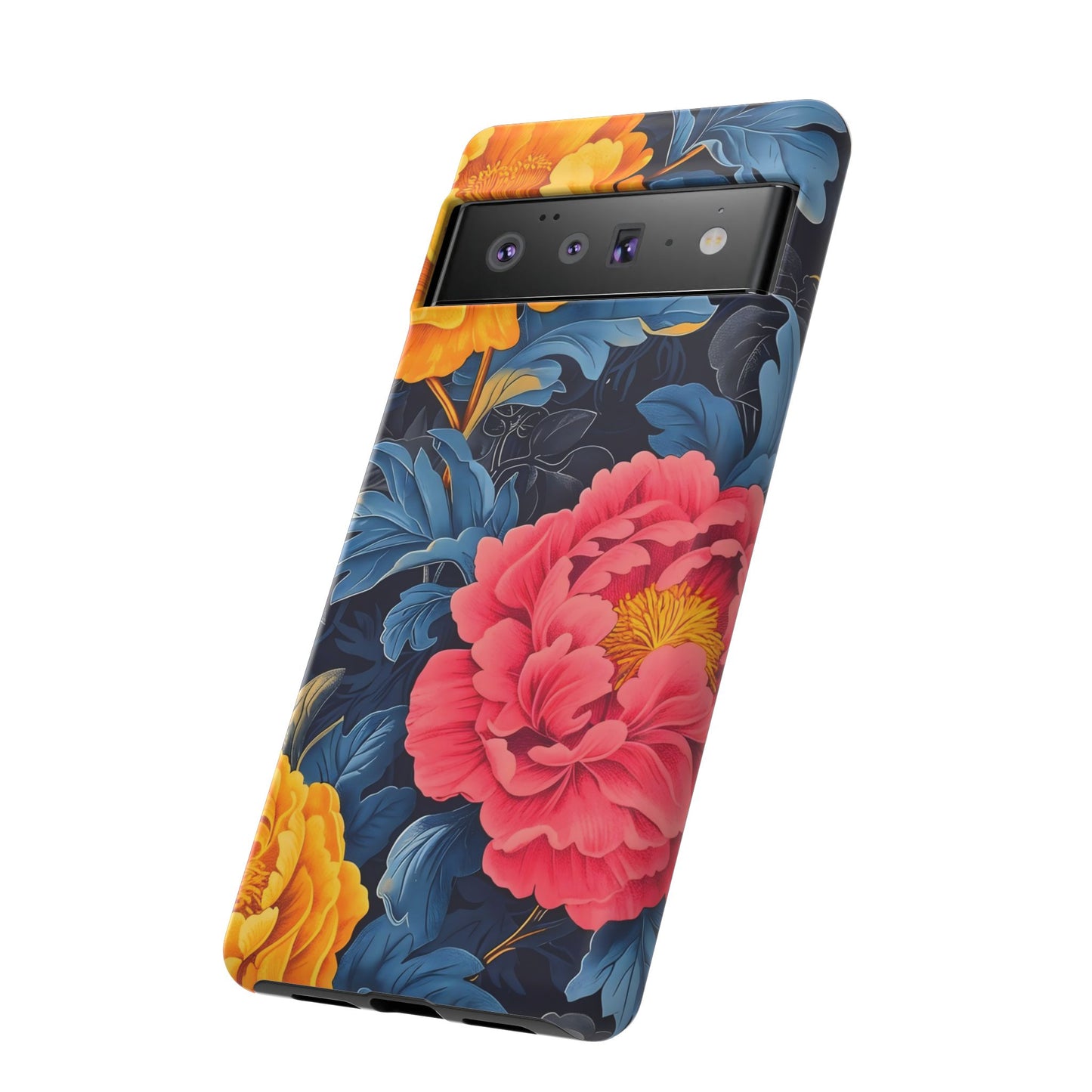 Floral Phone Case, Tough Cases, Stylish Mobile Cover, Gifts for Her, Phone Accessories, Unique Flower Design