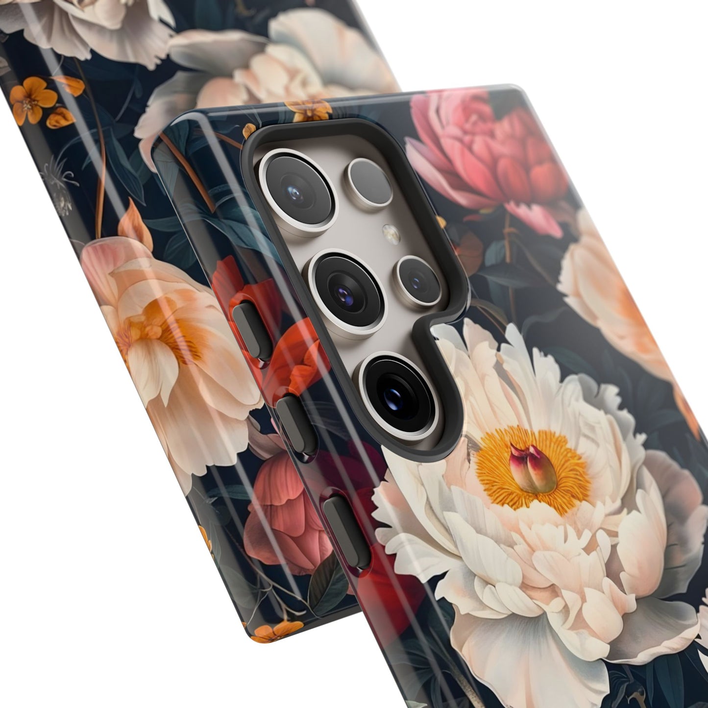 Floral Phone Case, Tough Phone Cover, Flower Design, Unique Gift for Her, Trendy Accessory, Spring Decor