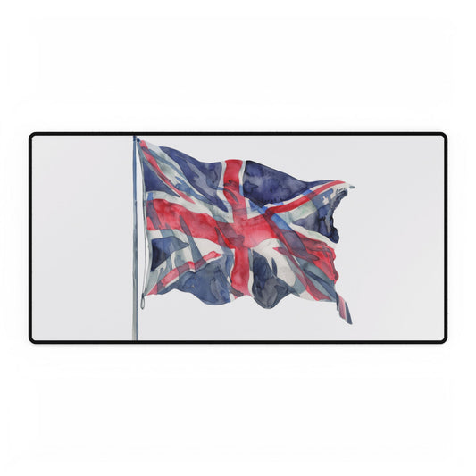 Union Jack Desk Mat, Stylish Office Decor, British Flag Desk Pad, Home Office Accessory, Unique Gifts for Him or Her