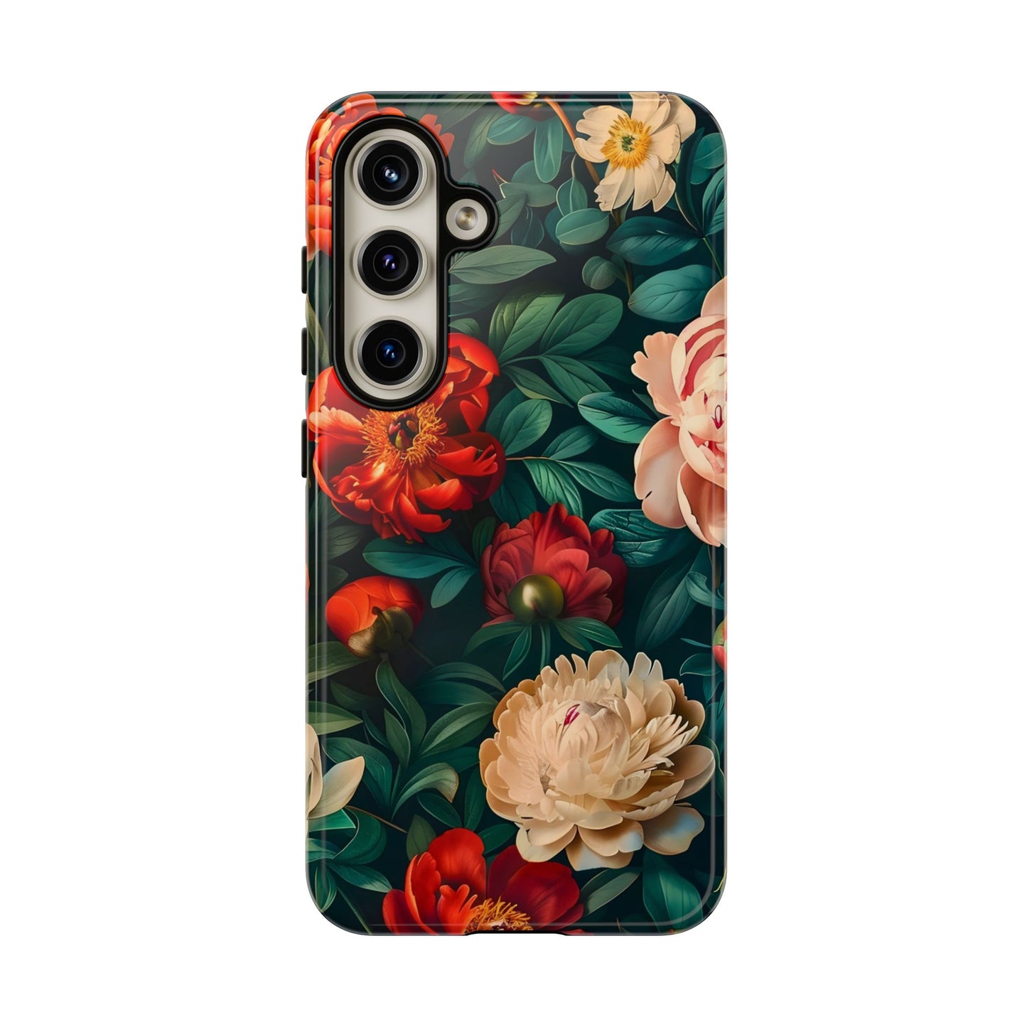 Floral Phone Case - Tough Cases, Vibrant Protection, Gift for Her, Cute Floral Design, Trendy Accessory, Perfect for Spring