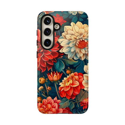 Floral Phone Case - Vibrant Tough Cases, Stylish Floral Cell Phone Cover, Gift for Her, Trendy Phone Accessory, Flower Design