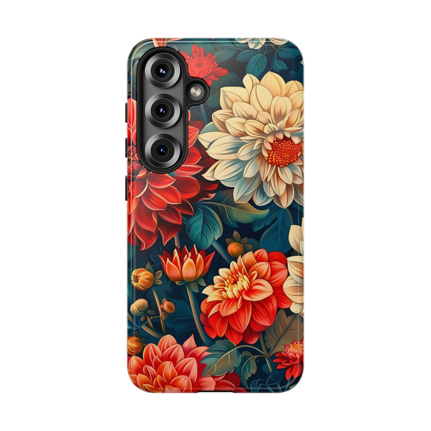 Floral Phone Case - Vibrant Tough Cases, Stylish Floral Cell Phone Cover, Gift for Her, Trendy Phone Accessory, Flower Design