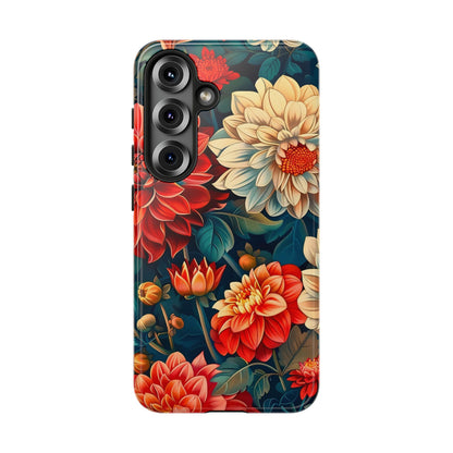 Floral Phone Case - Vibrant Tough Cases, Stylish Floral Cell Phone Cover, Gift for Her, Trendy Phone Accessory, Flower Design
