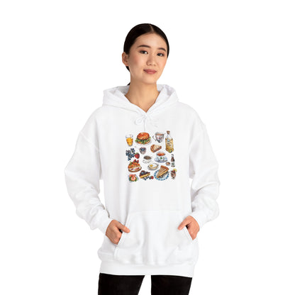 Unisex Heavy Blend™ Hooded Sweatshirt - Nostalgic England - Vintage Symbols & Icons