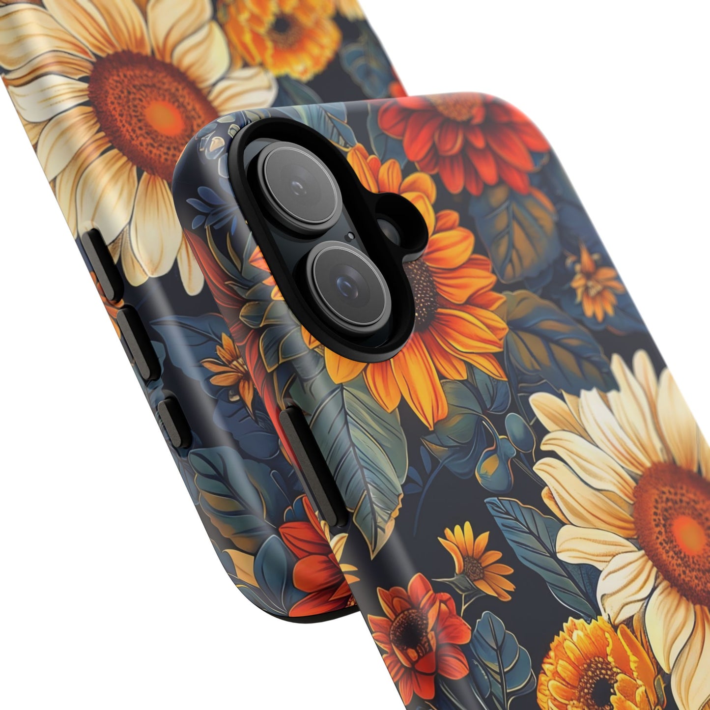Floral Tough Phone Case | Sunflower Design, iPhone Cover, Protective Case, Gifts for Her, Floral Phone Accessory