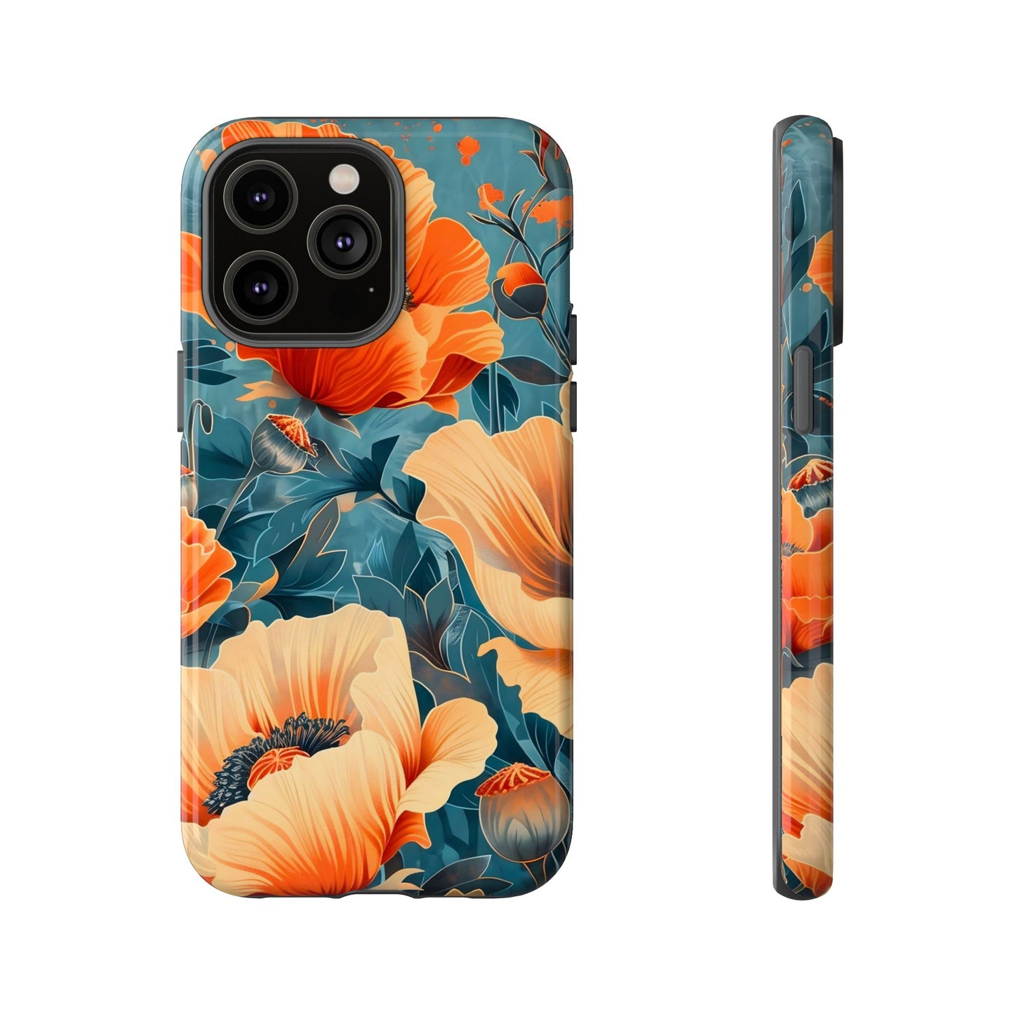 Floral Phone Case, Tough Cases for Protection and Style, Spring Aesthetic, Gift for Her, Phone Accessory for Nature Lovers