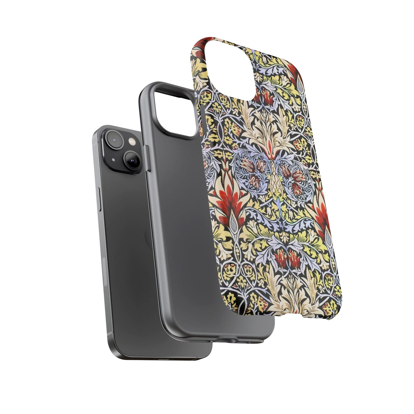 Stylish Phone Case - Floral Design, Tough Cases, Gift for Her, Phone Accessories, Trendy Tech, Unique Cell Phone Cover